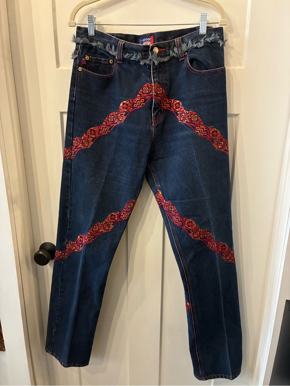COOGI Dark Blue Denim 2-Piece Matching Set with Red Trim - Picture 10 of 10